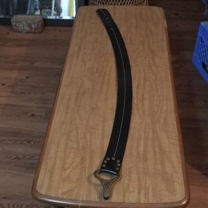 Wide black belt XL made in Italy